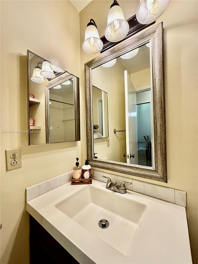 bathroom with vanity