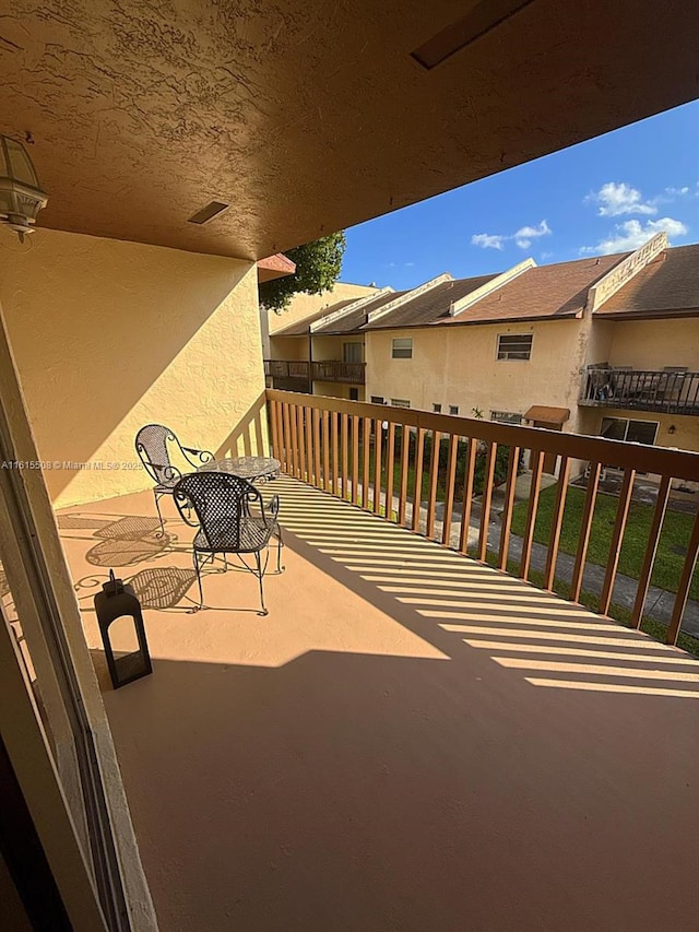 view of balcony