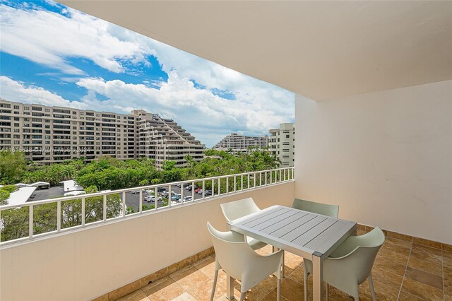 view of balcony