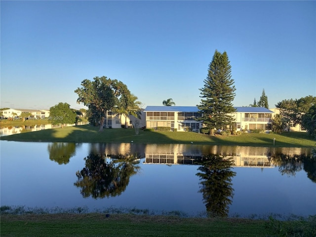 view of water feature