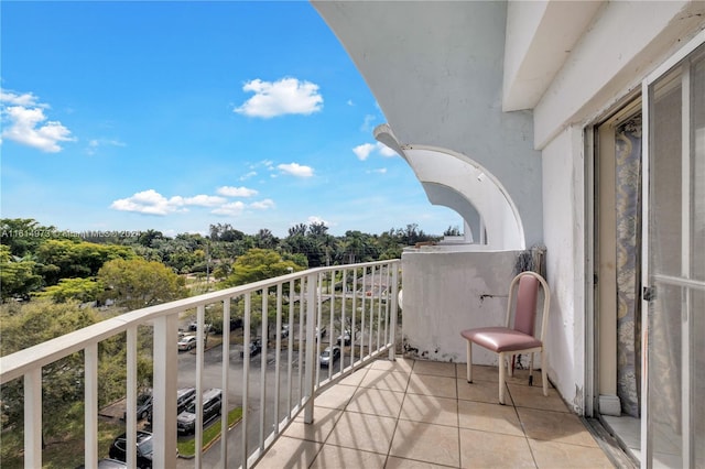 view of balcony