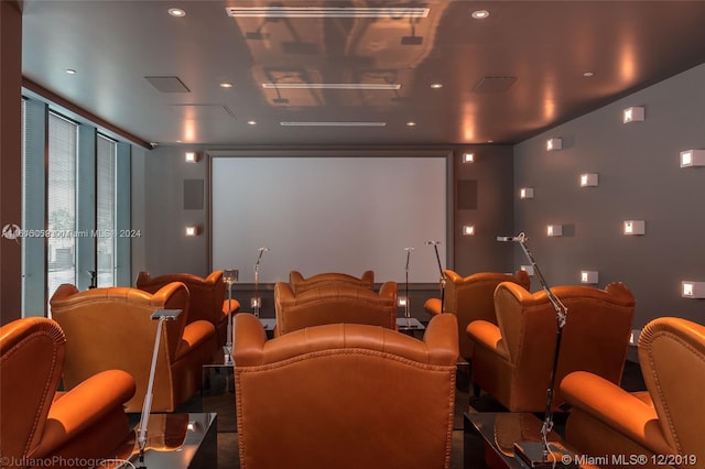 view of home theater room