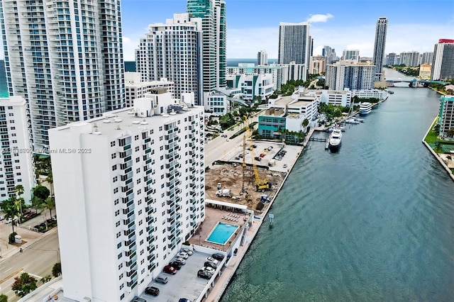 3000 S Ocean Dr Unit 206, Hollywood, FL 33019 - aerial view of city skyline and a nearby body of water
