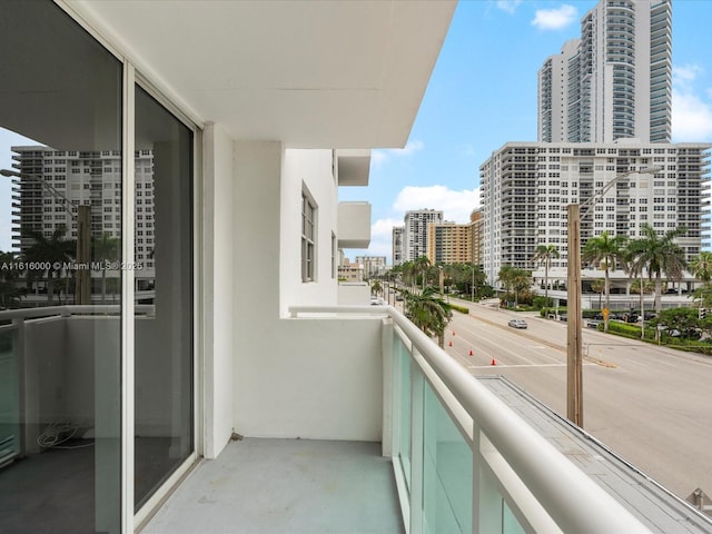 view of balcony