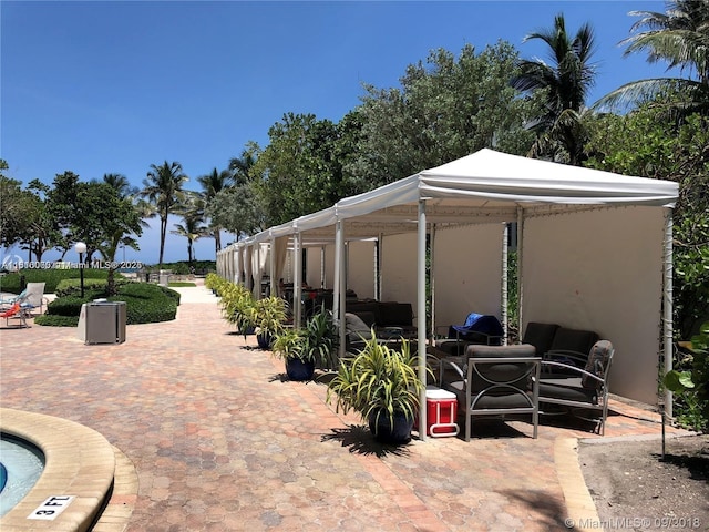 3000 S Ocean Dr Unit 206, Hollywood, FL 33019 - view of patio / terrace featuring an outdoor hangout area