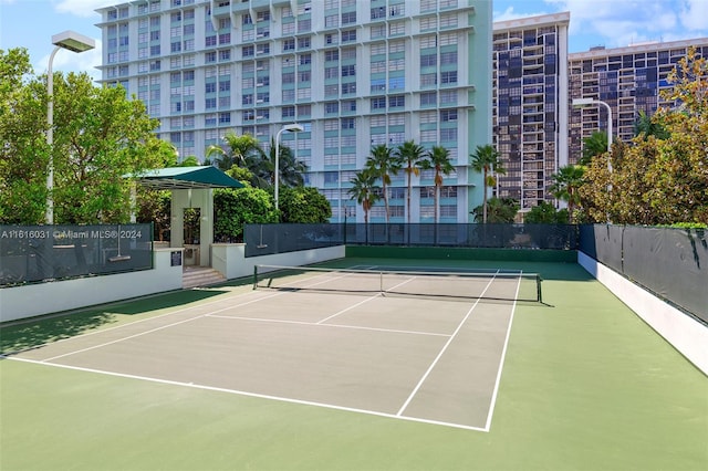 view of tennis court