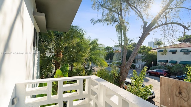 view of balcony