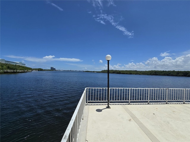 view of water feature