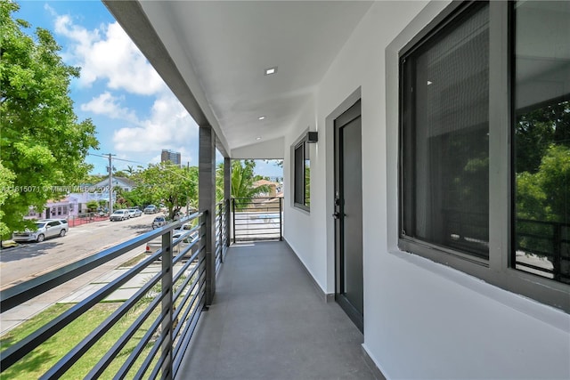 view of balcony