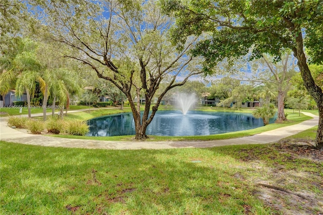 view of water feature