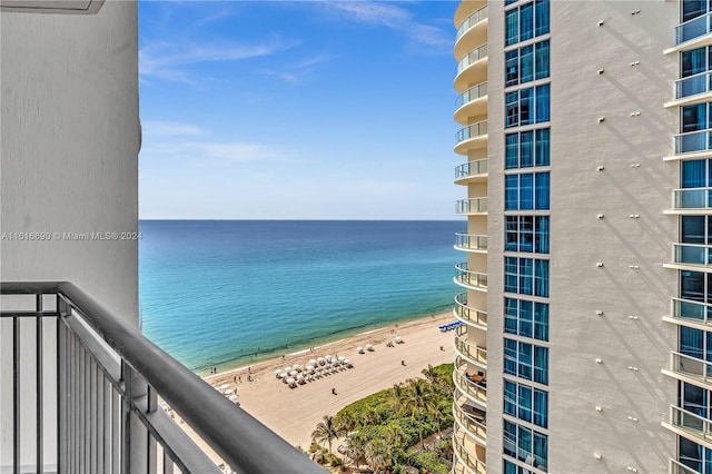 water view with a beach view