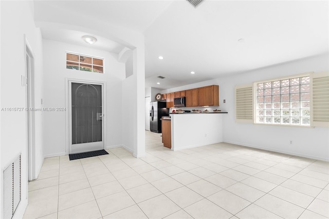 view of tiled entrance foyer