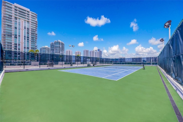 view of tennis court