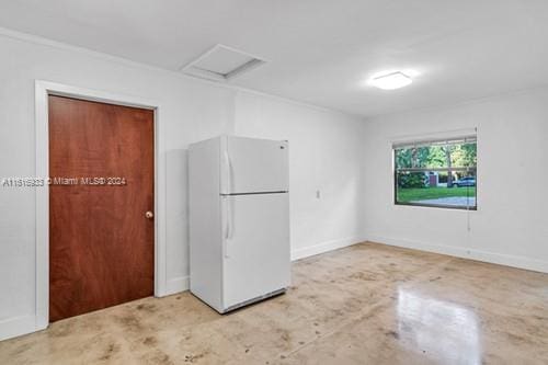 kitchen with white refrigerator