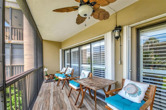 unfurnished sunroom featuring a wealth of natural light