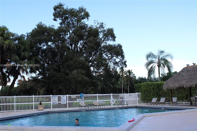 view of pool