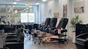 interior space with hardwood / wood-style floors and a drop ceiling