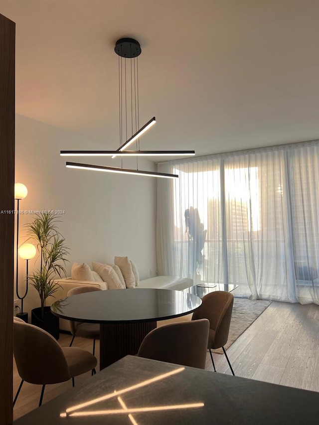 dining room featuring hardwood / wood-style floors