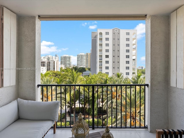 view of balcony