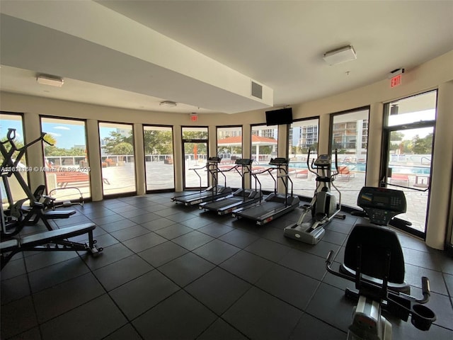 view of exercise room