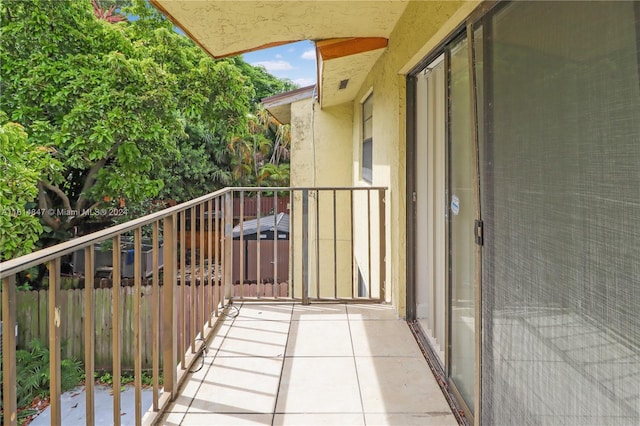 view of balcony