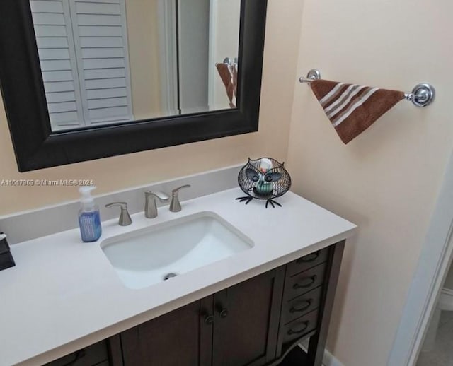 bathroom with vanity