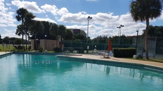 view of pool