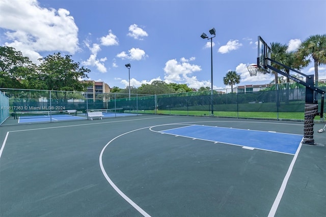 view of basketball court