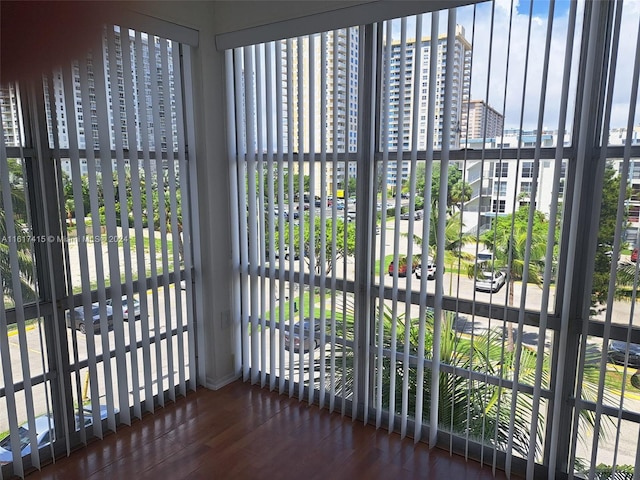 unfurnished sunroom with a healthy amount of sunlight