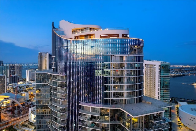 851 NE 1st Ave Ph 5312, Miami, FL 33132 - view of property with a city view and a water view