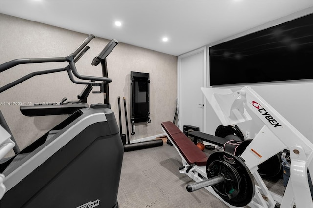 851 NE 1st Ave Ph 5312, Miami, FL 33132 - exercise area featuring recessed lighting