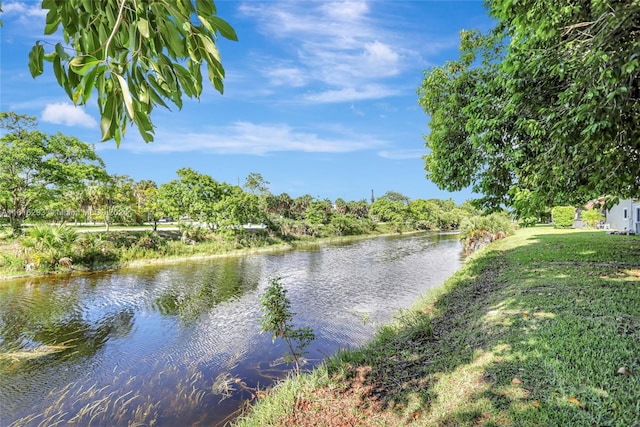 view of water feature