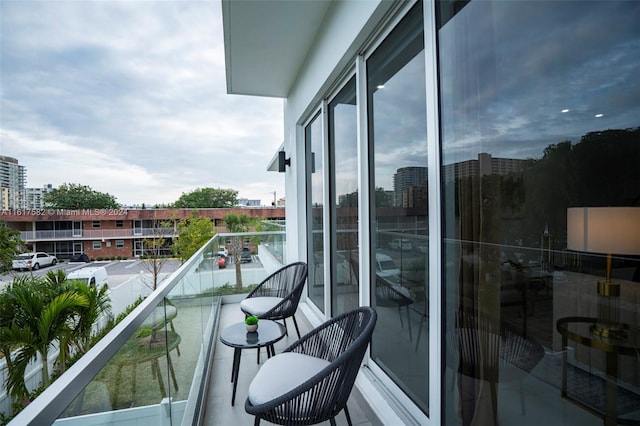 view of balcony