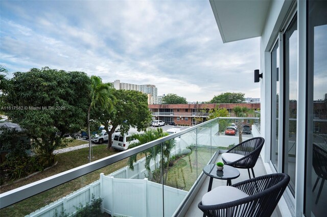 view of balcony