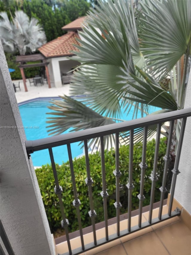 view of pool