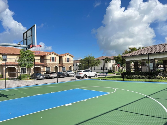 view of sport court