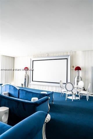 465 Brickell Ave Unit 3706, Miami, FL 33131 - view of carpeted home theater room