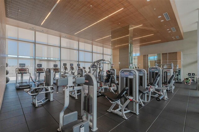 view of workout area