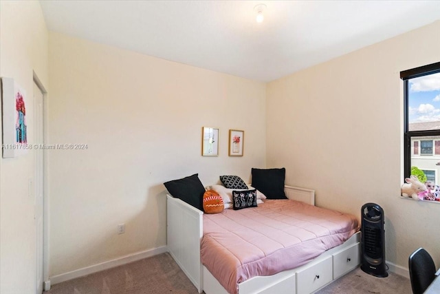 bedroom with carpet flooring