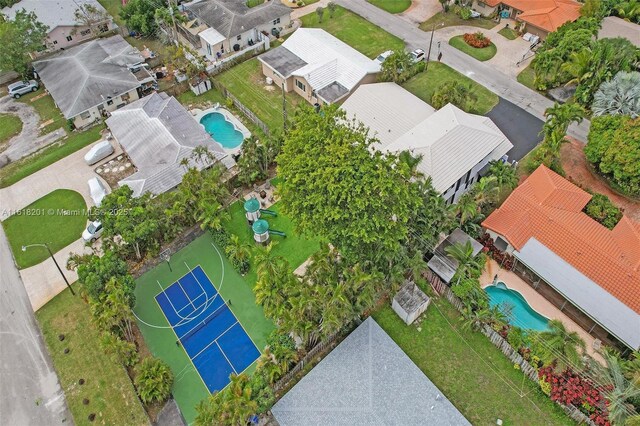 birds eye view of property