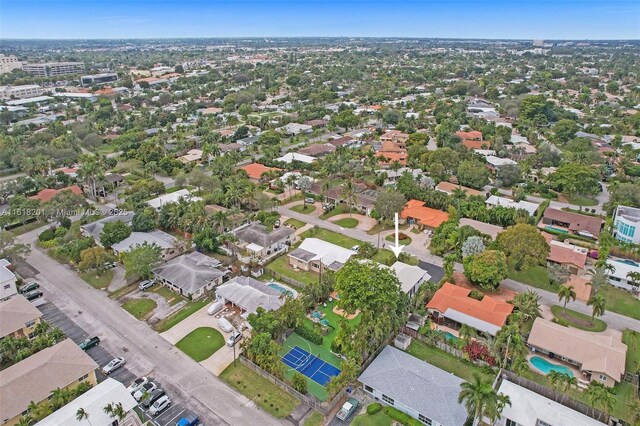 birds eye view of property