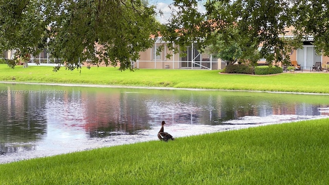 view of water feature