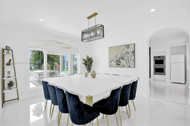 view of dining area