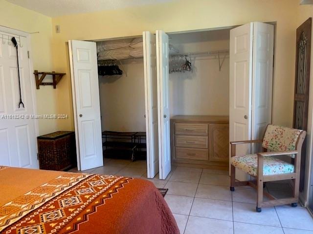 view of tiled bedroom