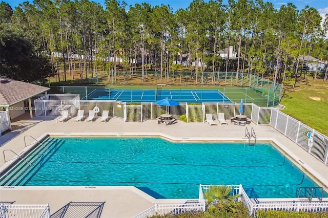 view of pool with a patio area