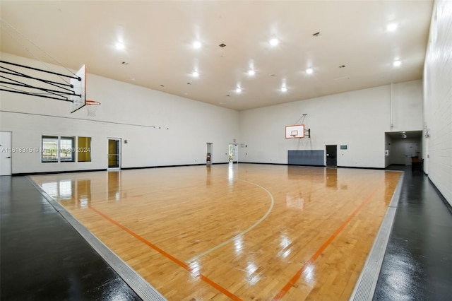 view of basketball court