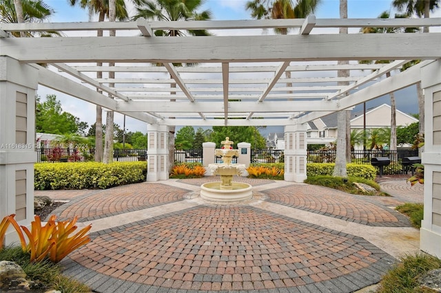 200 Southern Pecan Cir Unit 105, Winter Garden, FL 34787 - view of patio / terrace with a pergola