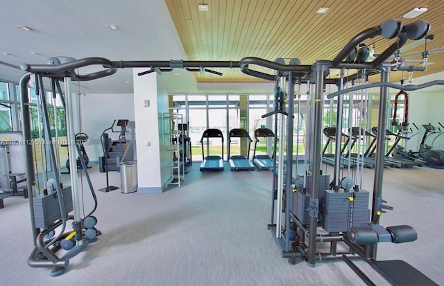 view of exercise room