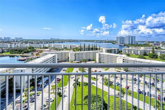 exterior space featuring a water view