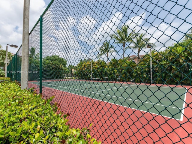 view of tennis court